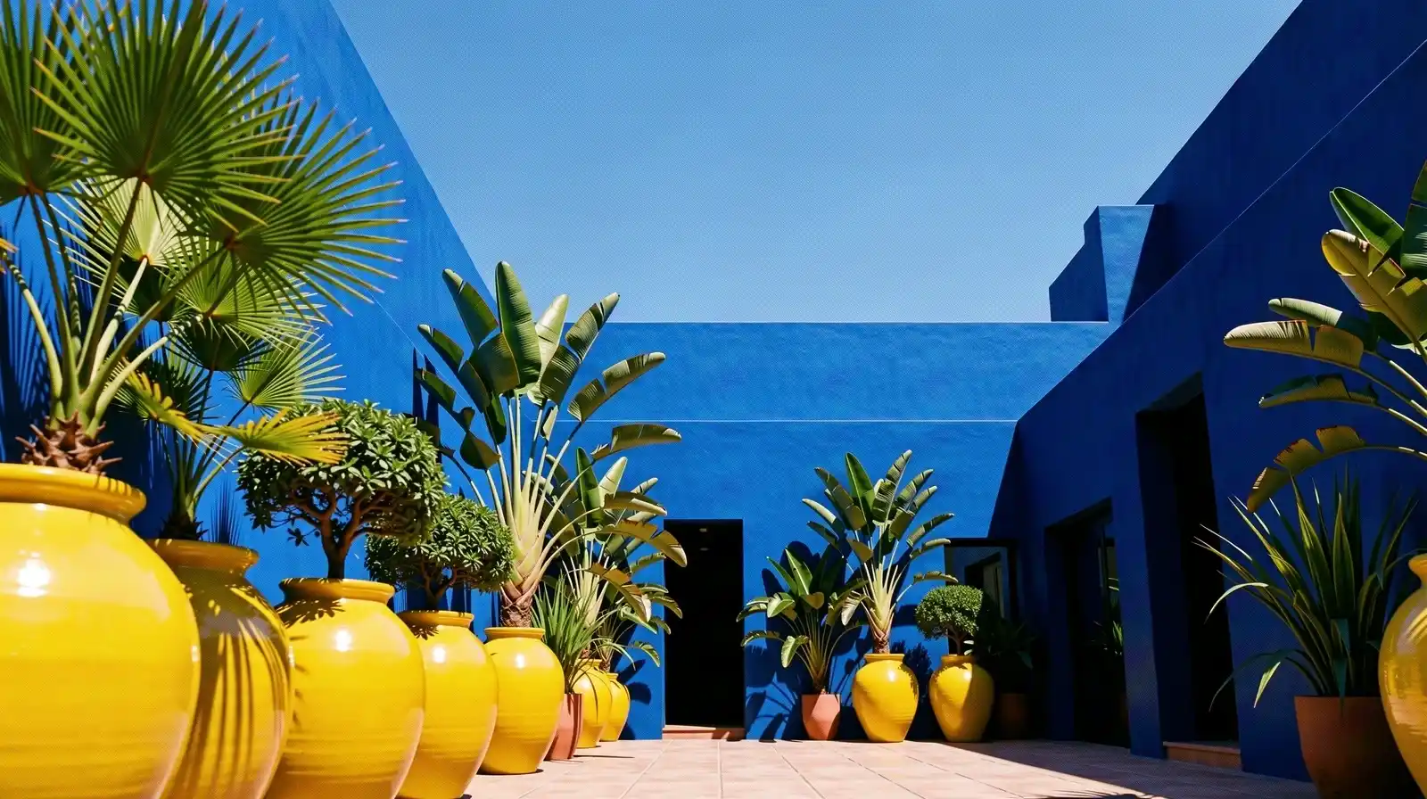 Le studio bleu iconique du Jardin Majorelle