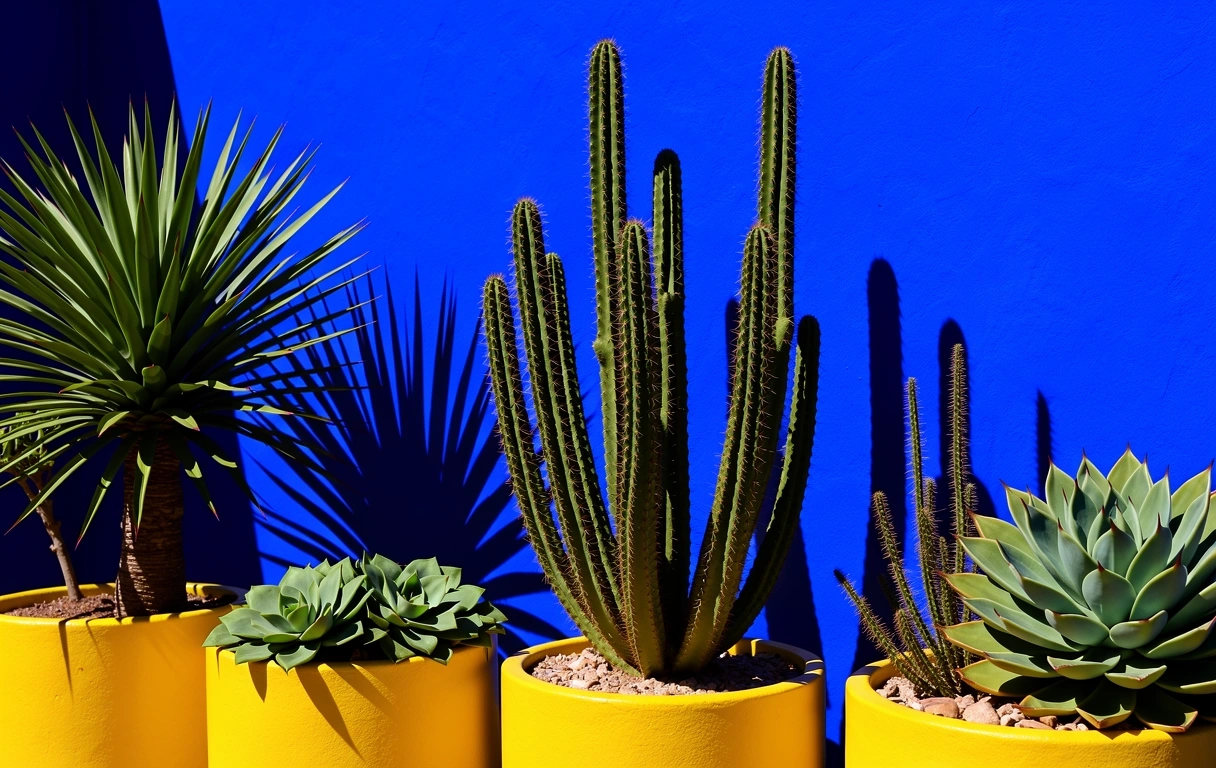 Architecture et flore du Jardin Majorelle