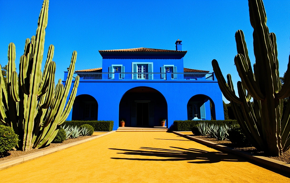 Architecture emblématique du Jardin Majorelle