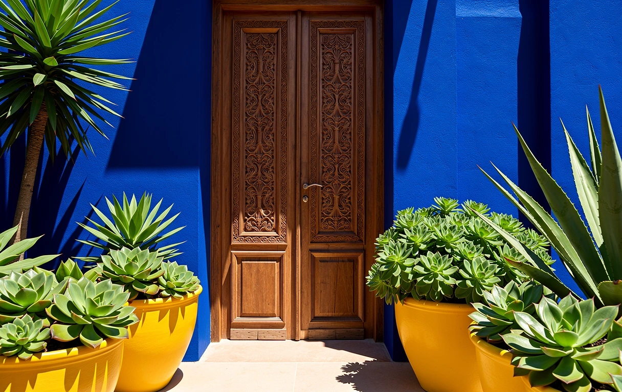 Architecture iconique du Jardin Majorelle