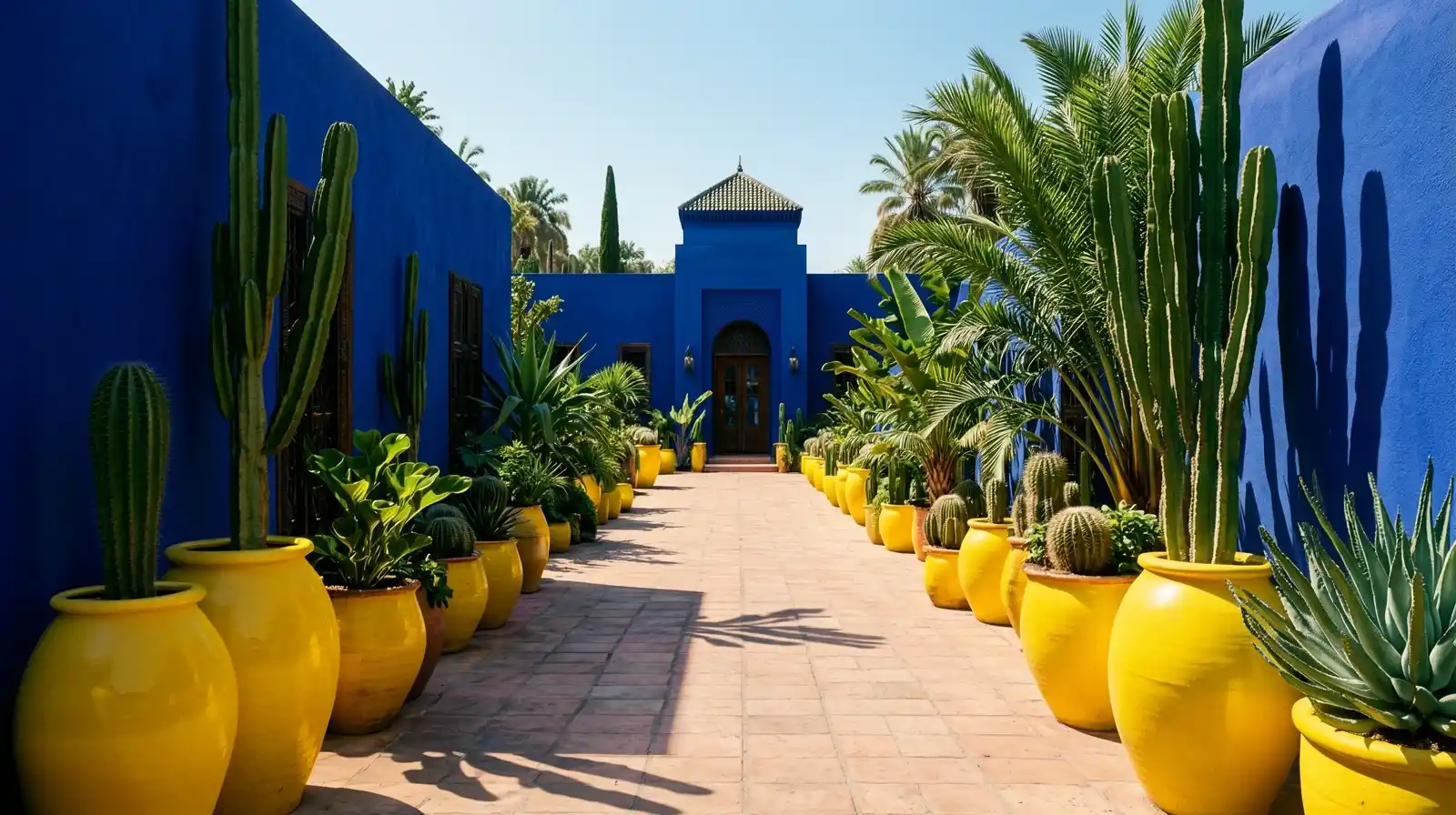 Architecture emblématique du Jardin Majorelle